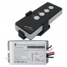 AC220V 2 Channel On-Off Digital Wireless Remote Control Switch Receiver for Light Lamp Garage