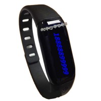Upgraded Mambo Smart Bracelet Activity Bluetooth Wristband iOS Sports Watch Step Gauge Sleep Track Caller ID Display