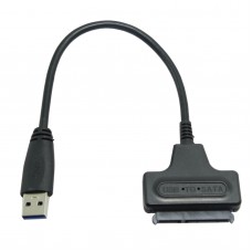 Super Speed 90 Degree USB 3.0 to SATA 22 Pin 2.5" Hard Disk Driver SSD Adapter Cable
