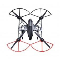 YUNEEC Q500 Quick-Release Propeller Protector Bumper Protective Guards for Multicopter Black and Red -4Pack