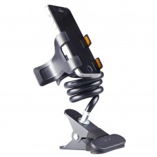 Phone Stents Bracket Two Clips Bed Destop Mobile Phone Stand Holder for iPhone Samsung