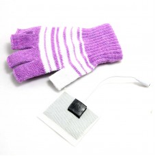 5V USB Heated Gloves Pad Mini Electric USB Heater Fabric Cloth Soft Portable Winter Warm Gloves 
