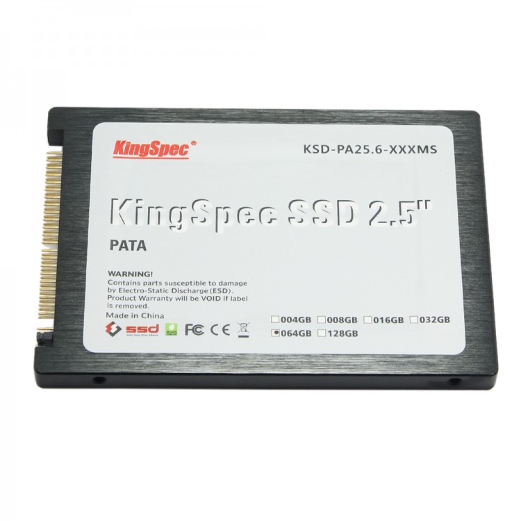 KSD-PA25.6-064MS Kingspec 2.5inch PATA HD SSD 64GB MLC Solid State Hard Disk  Flash Hard Drive 60GB IDE HDD Hard Drive - Free Shipping - ThanksBuyer
