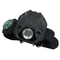 2211 Rechargeable Variable-Output LED Wristlight Tactical Watch LED Flashlight for Outdoor Fishing Hunting