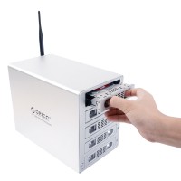 ORICO 3559U3RF 5bay Wifi NAS 3.5'' HDD Enclosure Wireless Storage Home Cloud Storage Hard Disk Case