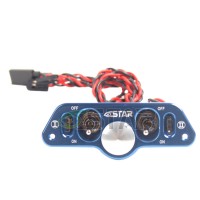6STARHOBBY Heavy Duty Metal Dual Power Switch with Dual Fuel Dots for RC Airplane Upgraded from ST1007
