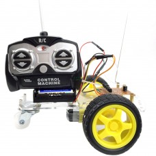 Unassembled 4 Channels Remote Control Robotic Car Kit Racing Model for DIY