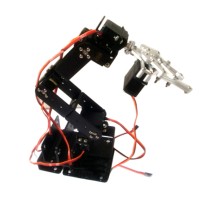 6 DOF Robot Arm+Mechanical Claw+Large Metal Base+U-Shaped Bracket for DIY