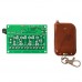 4 Channel Relay Wireless Remote Control Switch DC 12V Receiver with Peach Wood 4-Button Transmitter for Gate Garage Door