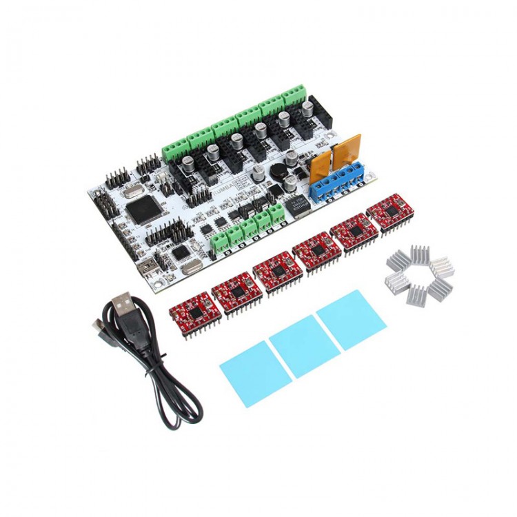 3D Printer Start Kits Mother Board Rumba Board with A4988 Stepper ... - 1456800228 3 750x750
