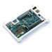 Development Board Case Double Color Acrylic Shell Box Transparent + Blue 128mmx78mmx19mm