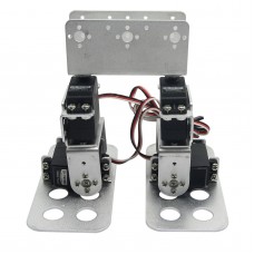 Assembled 4 DOF Biped Robot Educational Robotic Kit Servo Bracket with D-1501MG Servo-Silver