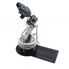 Assembled 5DOF Robot Mechanical Arm Rotating Base with LD-1501MG Servo for Education Teaching