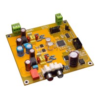 Semi-Finished AK4495SEQ 32Bit DAC Decoder Board Dual Channel I2S DSD Input for Audio DIY Yellow PCB