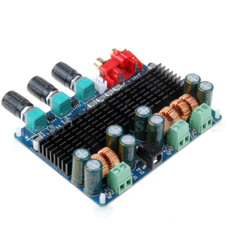 SANWU 2.1 Channel Digital Power Amplifier Board TPA3116 Amp 50W+50W ...