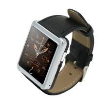 U10L Smart Watch Bluetooth Wristwatch Pedometer Sleep Tracker PU Leather for Android iOS Smartphone