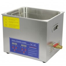 PS-40A AC110220V Stainless Steel Digital Ultrasonic Cleaner 10L 240W Heater Timer Control with Basket