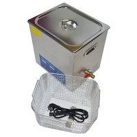 PS-50A AC110V 220V Stainless Steel 40kHZ  240W Digital Heater Timer Control Ultrasonic Cleaner 14L with Basket