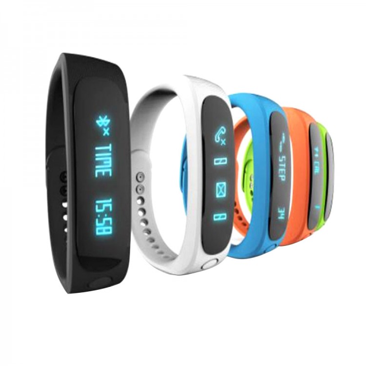 E Waterproof Smartband Smart Sport Bracelet Fitness Tracker Bluetooth Waistband Watch For IOS