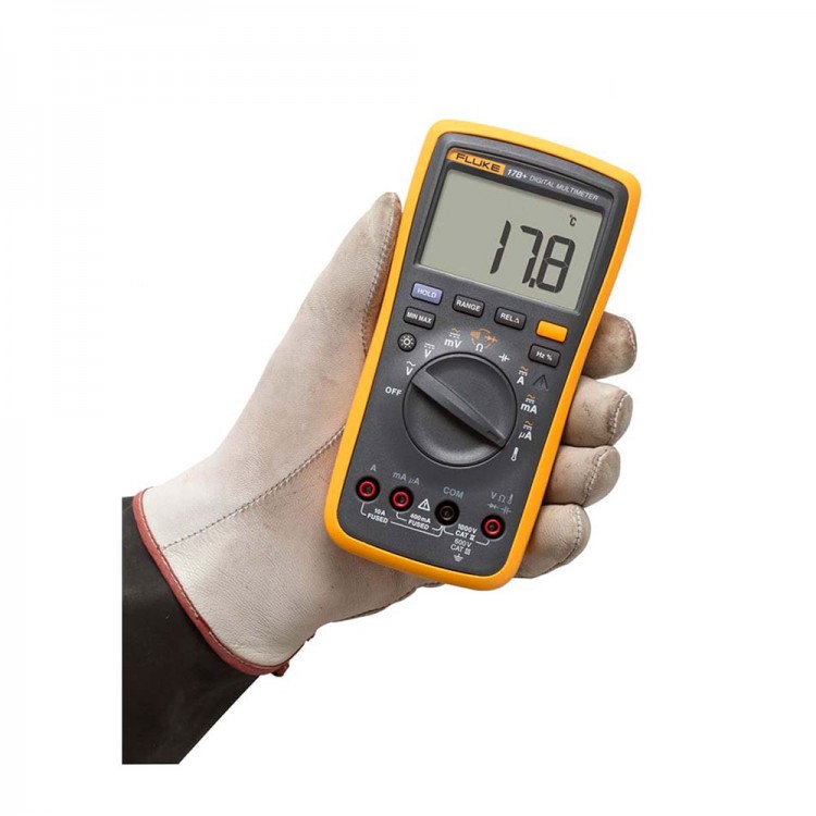 Fluke 17B+ LCD Digital Multimeter Auto Meter For Frequency AC DC ...