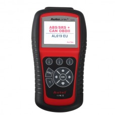 Original Autel AutoLink AL619EU OBDII CAN ABS And SRS Scanner Tool Update Online Diagnostic Tool