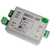 WS2811 12 UCS1903 DMX to SPI DC5V LED RGB Light Controller DMX512 Decoder