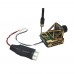 90 Degree Bracket HD Mini 600TVL FPV Camera Built-in 5.8G 200mW 8CH Transmitter TX with Voltage-Down Line