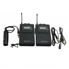 BOYA Lavalier Wireless Microphone System Transmitter Receiver for ENG EFP DSLR Cameras & Camcorder