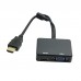 MHL HDMI to VGA HDMI Splitter with Audio HD Video Cable Converter Adapter HD 1080P for HDTV PC Monitor Android Phone