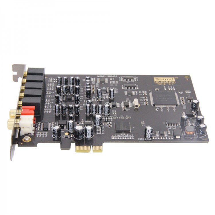 PCI-E Interface 5.1 Sound Card SB105 Audio Card for Desktop Computer ...