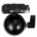 Kingjue QB-0 Mini Ball Head Gimbal Portable 360 Degree Swivel Monopod Tripod Head for SLR Camera