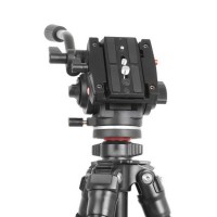 VT-3510 Video Tilt Pan Handle Hydraulic Damping Gimbal Tripod Monopod Head for Camera Photography