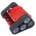 Open Source Red Tracked Robot Chassis Track Tank Chassis Unfinished 7.5kg Load Capacity for 51 MCU 