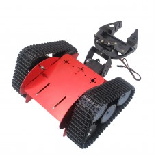Unassembled TZTROT-6 Tracked Vehicle Tank Chassis Crawler Robot Car+2DOF Mechanical Claw+Motor+Servo for Arduino