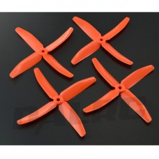DALPROP Q5045 5 inch 4-Blade Props CW CCW Propeller for FPV Multicopter Orange 4-Pairs