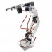 6 DOF Mechanical Arm Mechanical Hand Robot Teaching Platform Multiangle Mechanical Robotic Arm-Silver