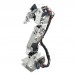 Assembled 6 DOF Aluminium Mechanical Robotic Arm with Clamp Claw & LD-1501 Servos & 32CH Controller for Arduino-Silver