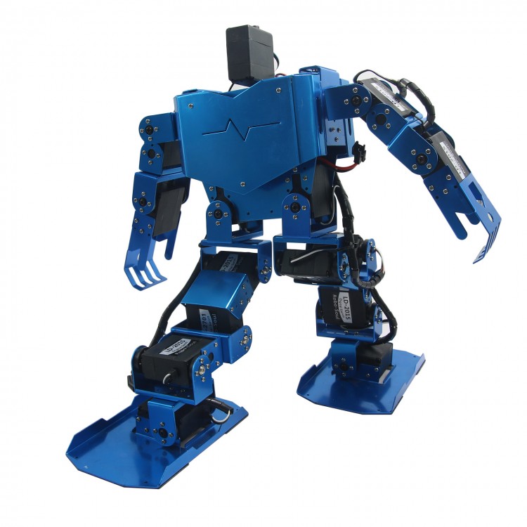 Blue 17DOF Robo-Soul H3.0 Biped Robtic Two-Legged Human Robot Aluminum ...