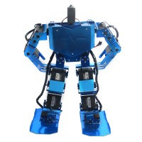 Blue 17DOF Robo-Soul H3.0 Biped Robtic Two-Legged Human Robot Aluminum Frame Kit w/17pcs Servo 