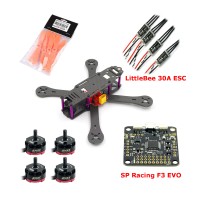 Reptile-X4R 220mm Carbon Fiber Quadcopter with RS2205 Motor & SP Racing F3 EVO & 5045 Prop & LittleBee 30A ESC for FPV