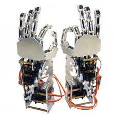 5DOF Humanoid Five Fingers Metal Manipulator Arm Left Hand+Right Hand with A0090 Servos for Robot DIY  