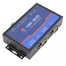 Q18040 USRIOT USR-N520 Serial to Ethernet Server TCP IP Converter Double Serial Device RS232 RS485 RS422