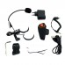 BT-S2 1000m Motorcycle Helmet Bluetooth Headset Interphone Intercom Waterproof FM Radio Music Headphones GPS