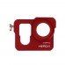 Metal CNC Aluminium Protective Case Shell for GoPro Hero4 HERO3+ Camera-Red