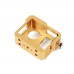 Metal CNC Aluminium Protective Case Shell for GoPro Hero4 HERO3+ Camera-Gold