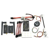 APM V2.8.0 Flight Controller No Compass with Ublox Neo-7N GPS & Power Module & 433Mhz 3DR Radio Telemetry for FPV Multicopter