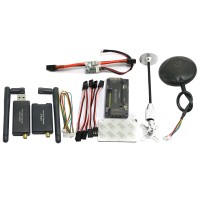 APM V2.8.0 Flight Controller No Compass with Ublox Neo-7M GPS & Power Module & 433Mhz 3DR Radio Telemetry for FPV Multicopter