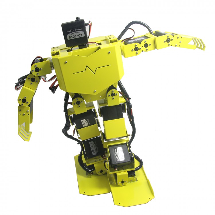 17DOF Biped Robotics Humanoid Robot Frame Full Kit w/17pcs Servo ...