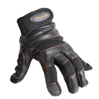 XINDA SRT Toboggan Down Abseiling Rope Climbing Caving Rescue Wear Non-slip Protective Leather Gloves L