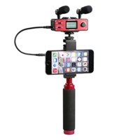 Saramonic SmartMixer Handheld Recording Stereo Microphone Rig for iOS Android Smartphone